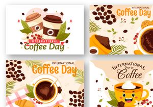 12 International Coffee Day Illustration