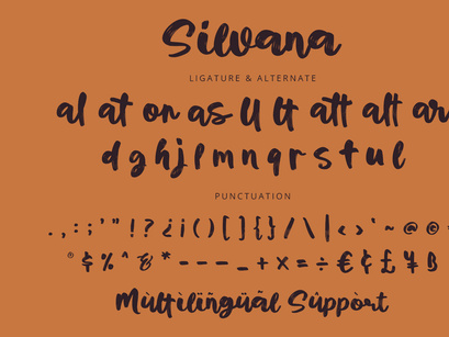 Silvana - Script Font