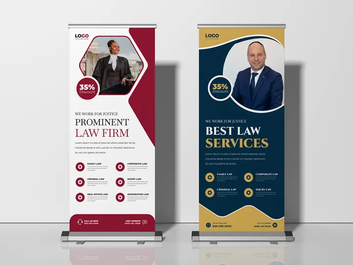 Law Firm Roll Up Banner Template Ver-2