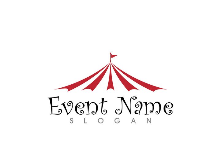 Circus element icon illustration