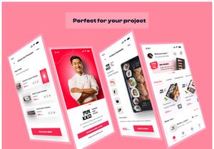 Sushi Japanese Store App UI Kits