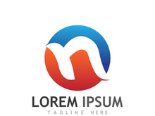 initial letter N logo with modern concept.