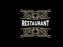 Restaurant Logo, Vintage Retro Business Typography Design