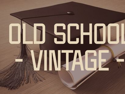 Vintage Graduation - Modern Font