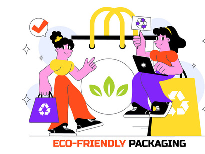 10 Eco Friendly Packaging Illustration