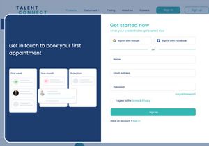 Talent Connect - HR Staffing Agency website