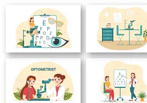 12 Optometrist Illustration