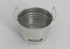 Metal Bucket Mockup
