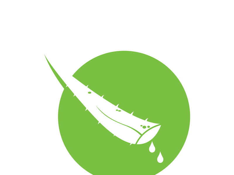 Aloe Vera logo icon design symbol beauty skin care