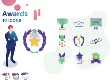 Gradient : Awards And Trophy IconSet preview picture