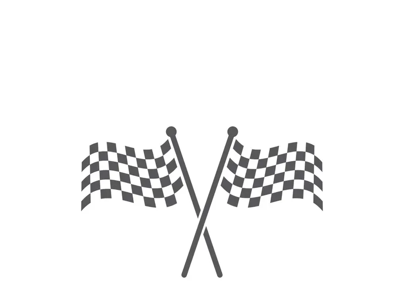 Race flag logo