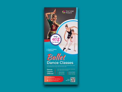 Dance Classes Roll Up Banner