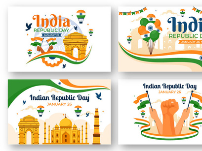 13 India Republic Day Illustration