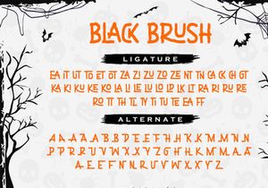Black Brush - Brush Display Font