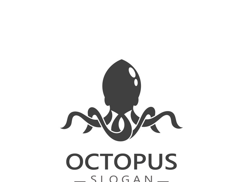 Octopus logo image design icon illustration animal vector