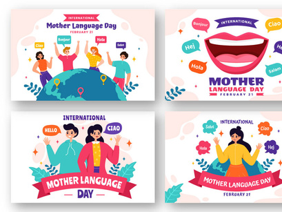 12 International Mother Language Day Illustration