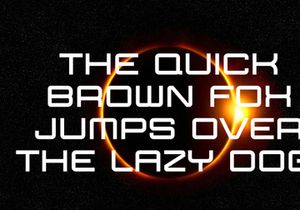 Solar Eclipse Font
