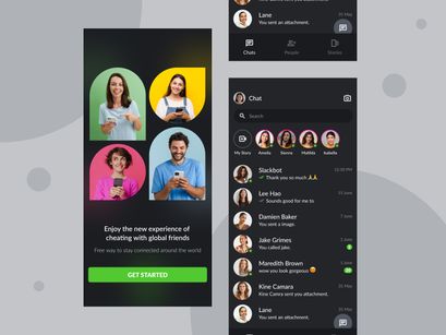 Messenger Mobile App Design.