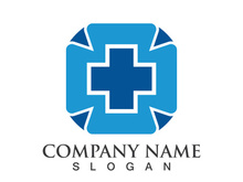 Medical health icon digital logo design vector illustration