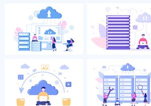 20 Cloud Storage Hosting Service Illustration
