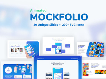 MockFolio - Animated Mockup Powerpoint Template preview picture