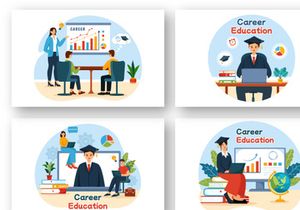 10 Career Education Illustration