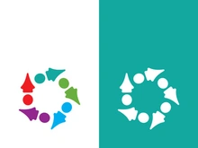 Community, network and social icon design template