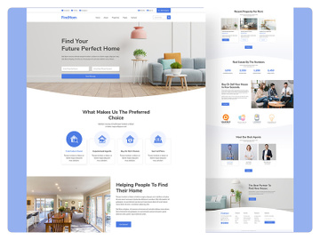 Responsive Real Estate  Landing Page Templates preview picture