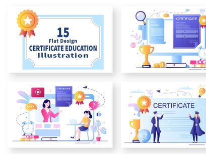 15 Certificate Document Illustration