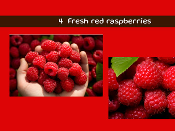 Fresh red raspberries preview picture