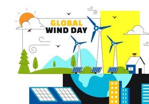 10 Global Wind Day Illustration
