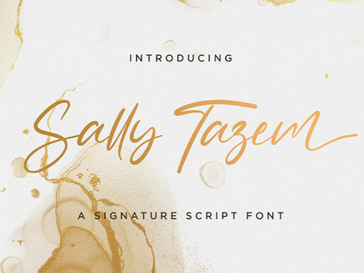 Sally Tazem - Handwritten Font
