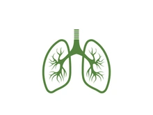 Lung icon logo for medical design