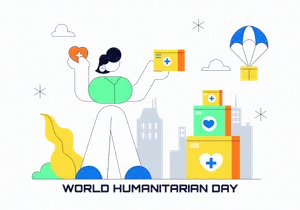 10 World Humanitarian Day Illustration