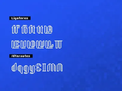 Bitmap Loft | Pixelated Font