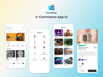 Kitoshop – E-Commerce Shopping App UI preview picture