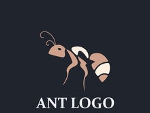 Ant logo design silhouette. Isolated animal ants on background design template vector Ant logo design silhouette. Isolated animal ants on background design template vector