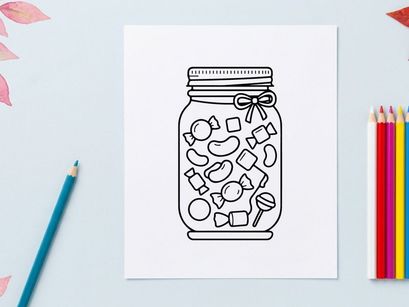 Empty glass jar with scattered white pills and capsules. Medical container holding loose medication tablets for health and treatment.