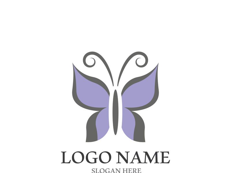 Butterfly logo icon vector design illustration