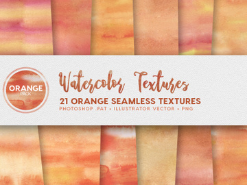 Watercolor Seamless Textures - Orange Pack preview picture
