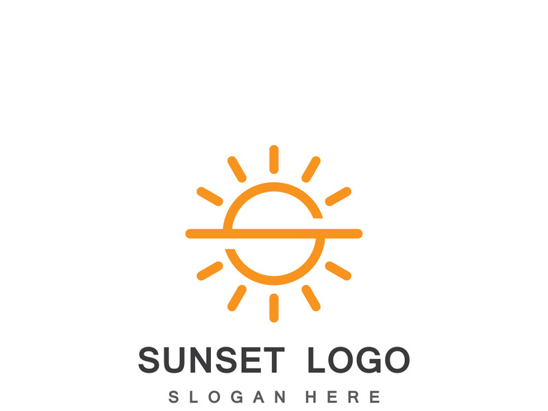 Creative and unique sun logo design.