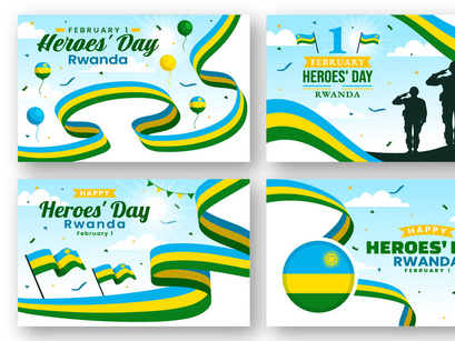 12 Rwanda Heroes Day Illustration