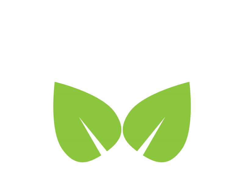 Leaf logo vector icon design template