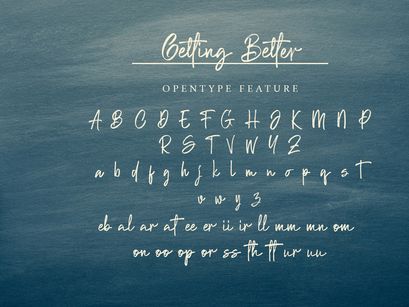 Getting Better - Handwritten Font