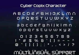 Cyber Copix - Modern Futuristic Sci-Fi Font
