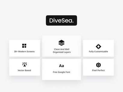 DiveSea - NFT Market Dashboard UI KIT