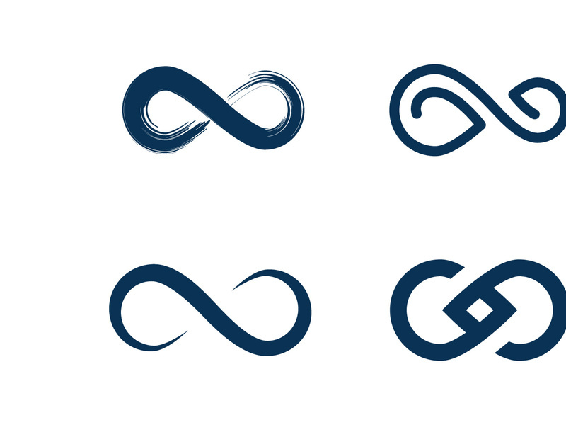 Infinity logo vector icon template design