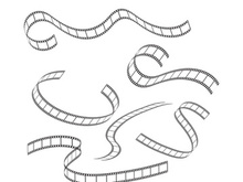 Abstract film icon vector illustration