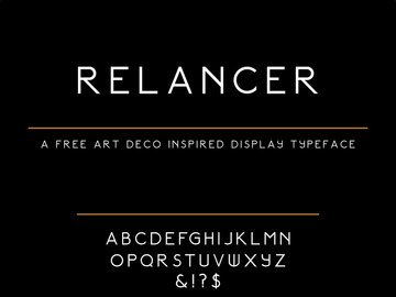 Relancer - Free Display Font preview picture