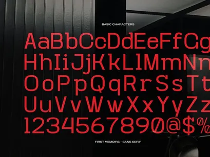 First Memoirs | Sans Serif Typeface